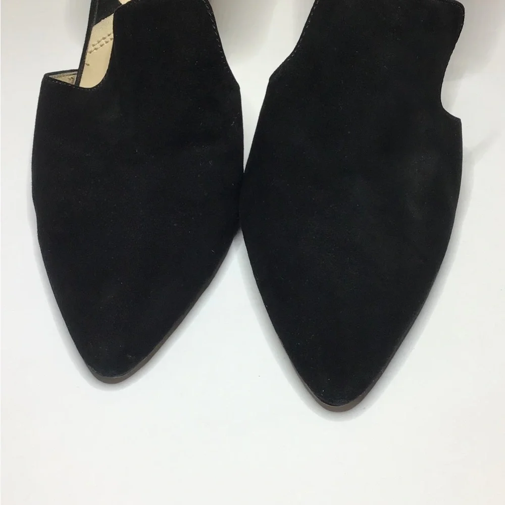 Adrienne Vittadini Nicolo Black Suede 4" D'Orsay Dress Heels - 7.5M - Picture 6 of 12